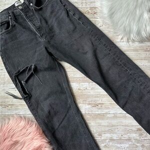Agolde 90’s Mid Rise Straight Jeans | Black | size 26